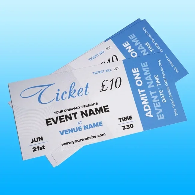 Tickets Printing Cradley Heath